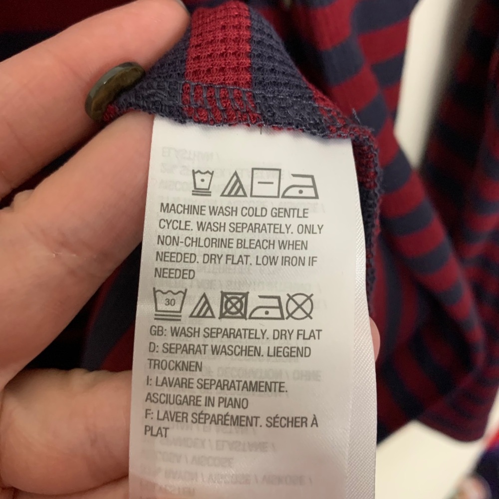 LOGO Lori Goldstein Striped Cardigan Lace Hem - Picture 4 of 5